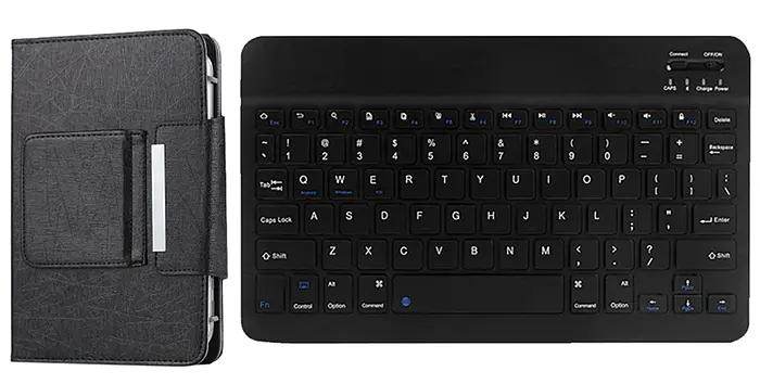 Чохол-підставка універсальна з Bluetooth клавіатурою для планшетів (9.5", 9.6", 9.7", 10", 10.1"), Black - фото 6