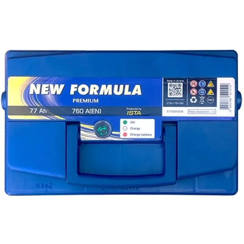 Акумулятор автомобільний NEW FORMULA PREMIUM 77Ah Ев (-/+) (760EN) (5772304209) - фото 3