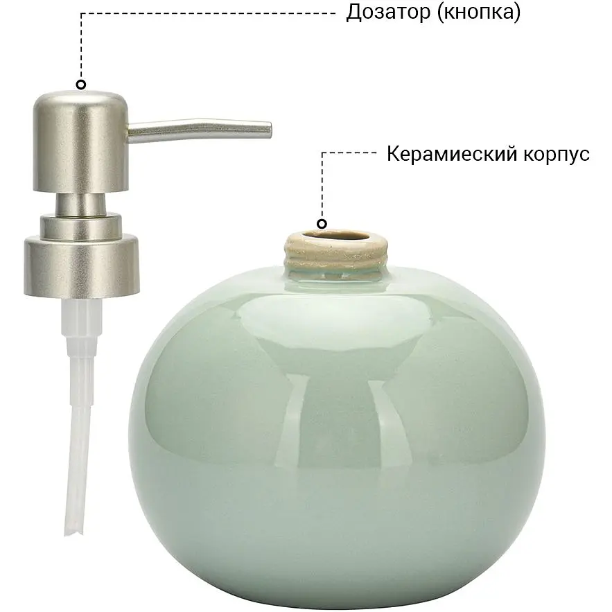 Набір для ванної кімнати Fissman дозатор рідкого мила, стакан та мильниця (9508) - фото 6