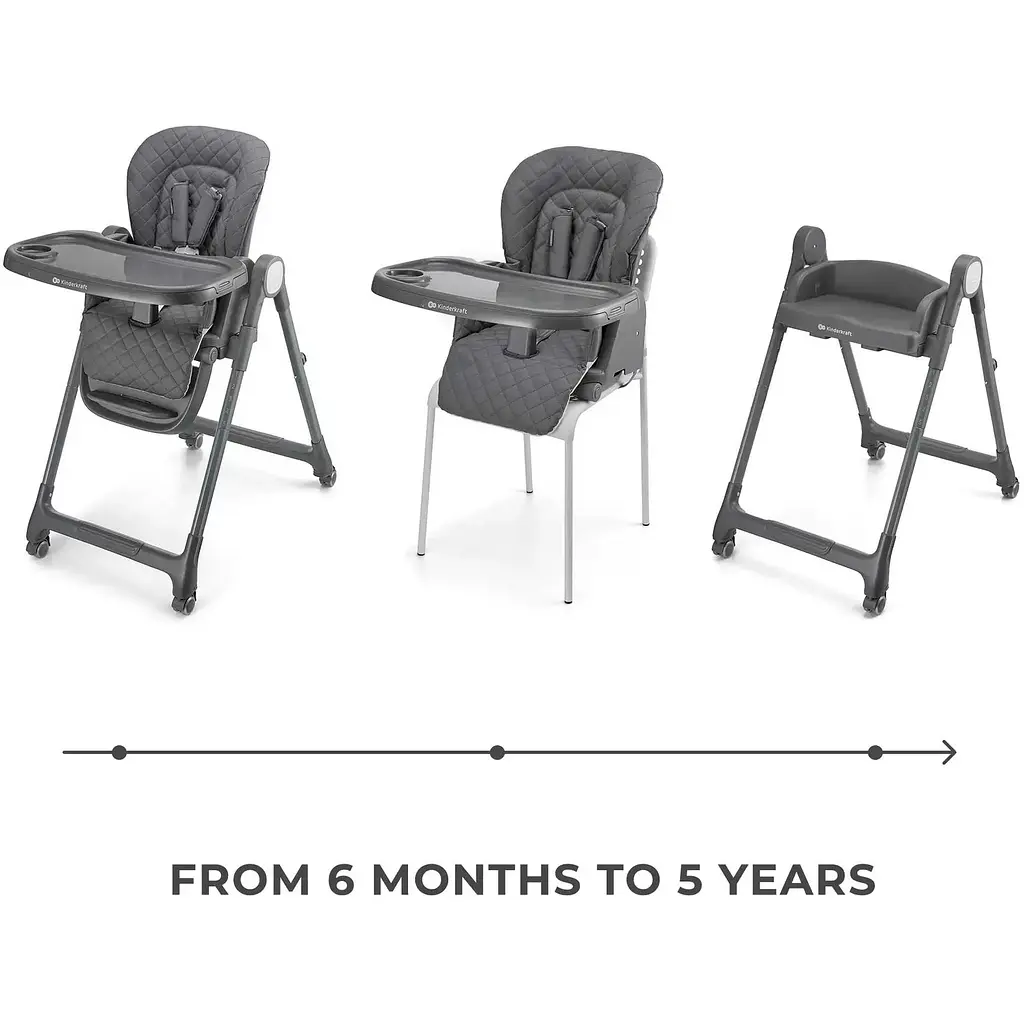 Стільчик для годування Kinderkraft Tulo Grey (KHTULO00GRY0000) - фото 4
