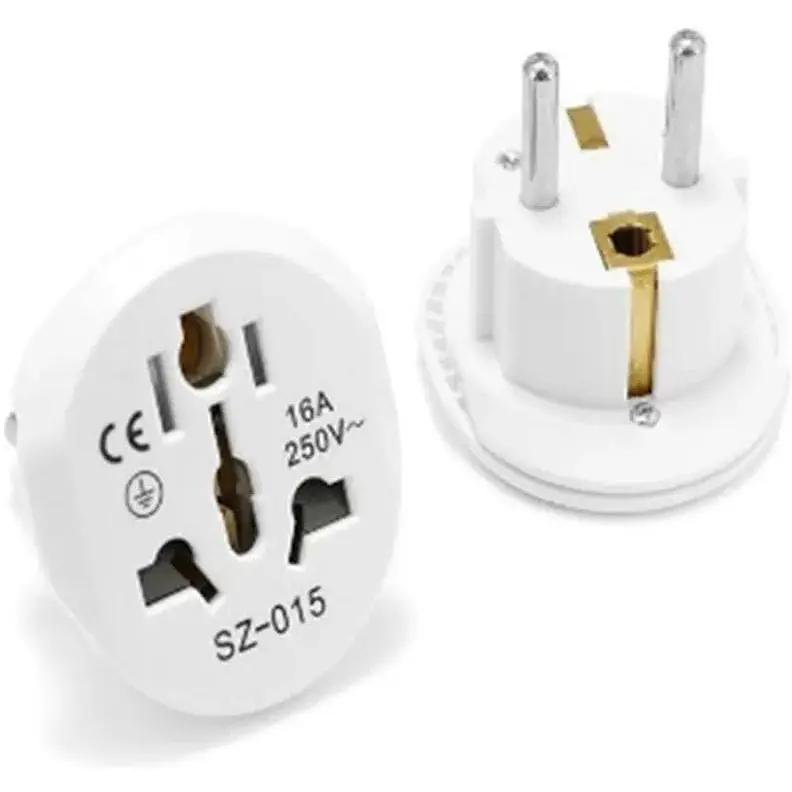 Переходник сетевой EU Plug Adapter ep0203 Белый - фото 1