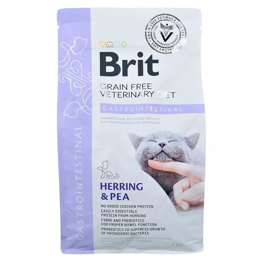 Сухий корм Brit GF Veterinary Diets Cat гastrointestinal 2 кг лікувальний для котів (при гострих розладах) - фото 3