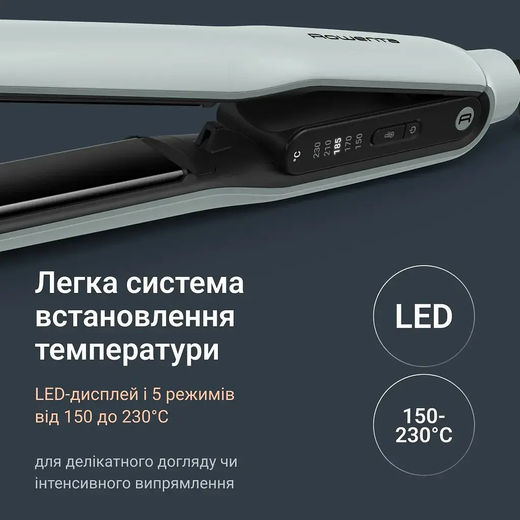 Випрямляч Rowenta Thermoglide світло-зелений (SF5120E0) - фото 4