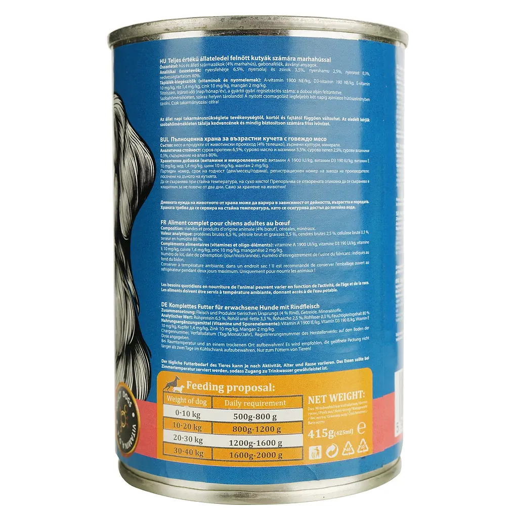 Вологий корм для собак Regis з яловичиною 415 г  - фото 2