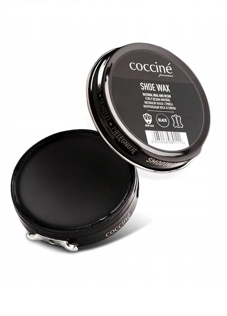 Крем-віск для шкіри Coccine Shoe Wax, 40 г, чорний - фото 2