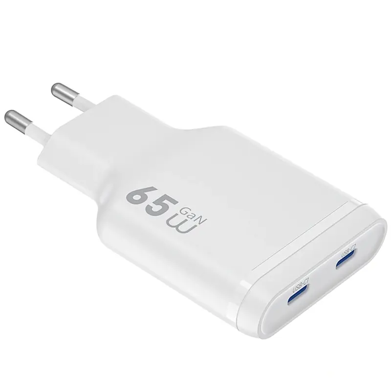 МЗП G035 Essen PD65W GaN (2USB-C) White Wiwu teh0029666 - фото 3