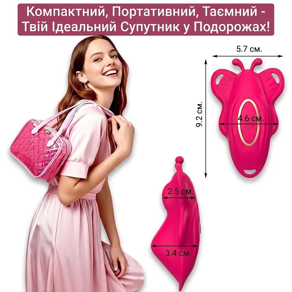 Силіконовий Smart вібратор-трусики LoveSpouse Panties безшумний з ремінцями 9 режимів Фіолетовий - фото 9