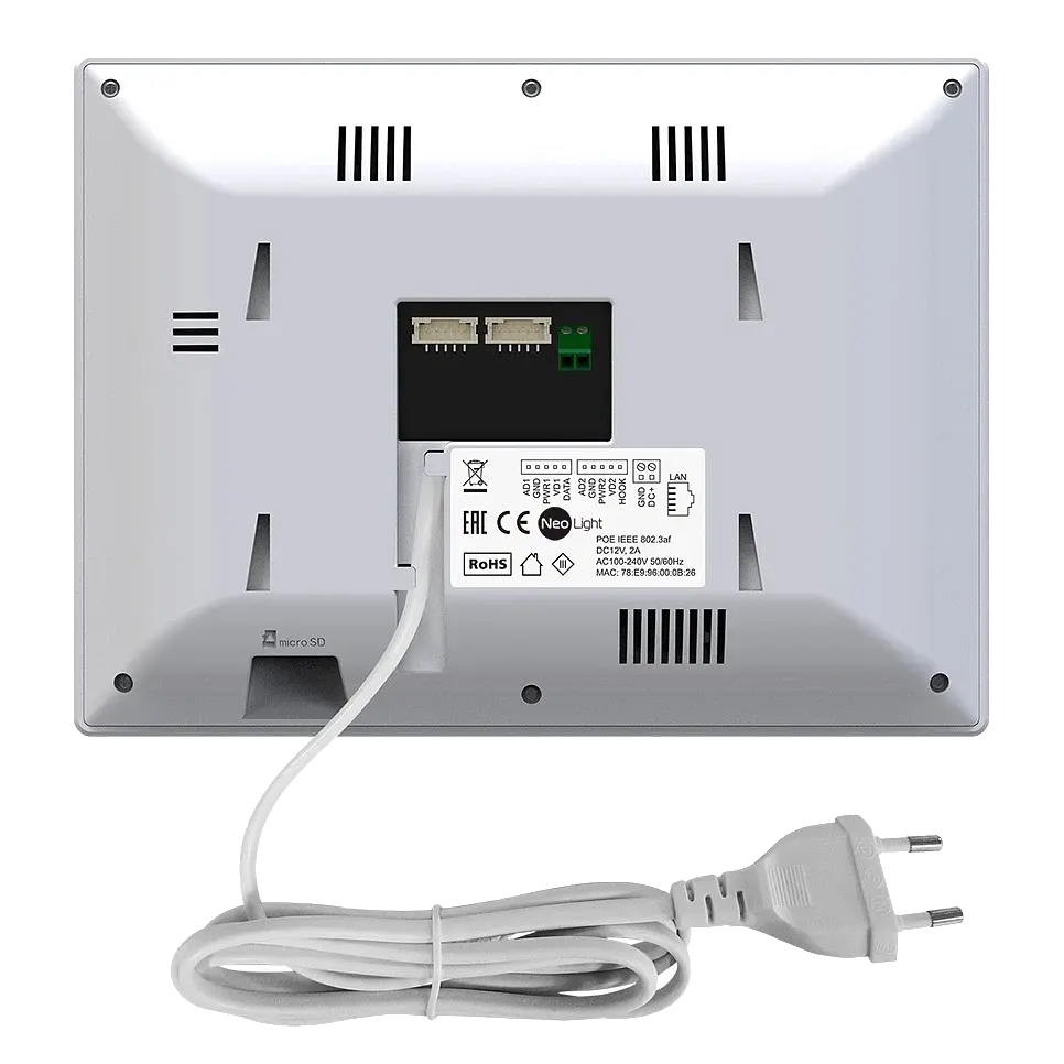 Відеодомофон Neolight Alpha Hybrid white - фото 2