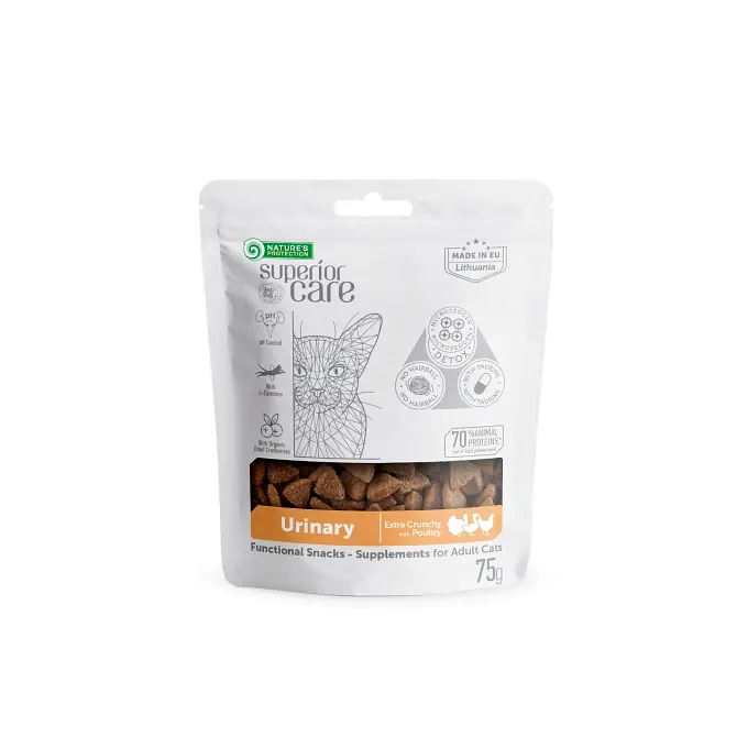 Ласощі з птицею для дорослих котів Nature's Protection Superior Care with Poultry Adult Urinary cat, 75г