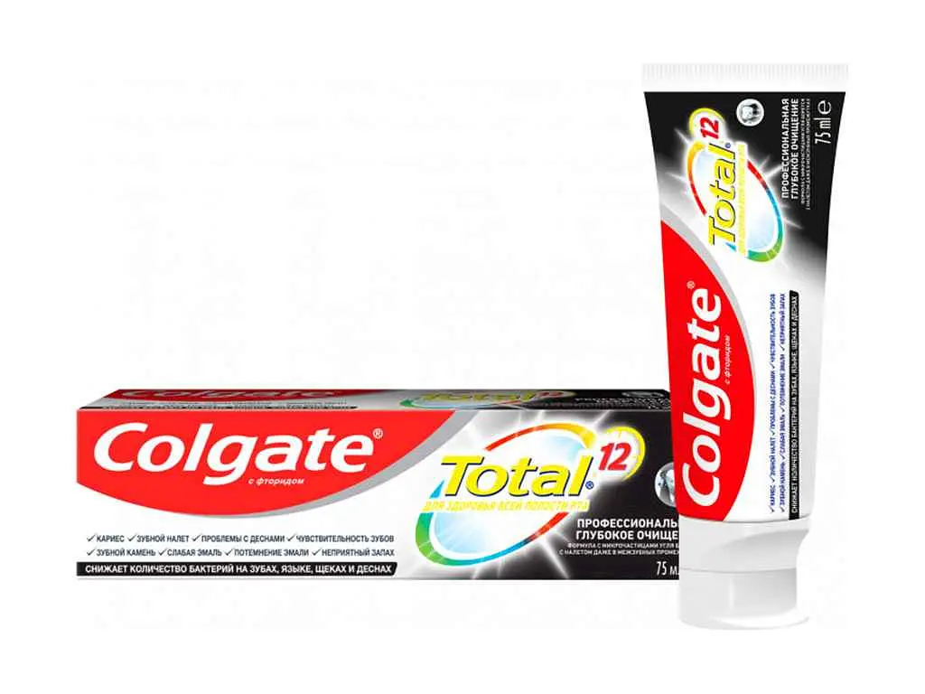 Зубна паста COLGATE 75 мл Colgate Total 12 Глибоке очищення
