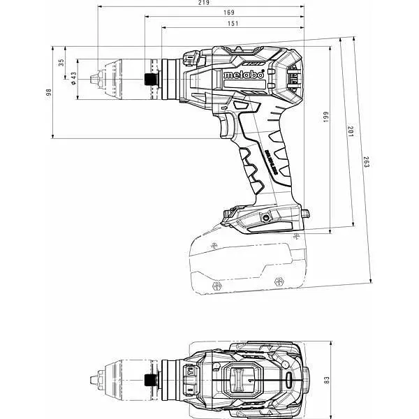 Дриль-шуруповерт Metabo SB 18 LTX BL I (602360500) [119784] - фото 3
