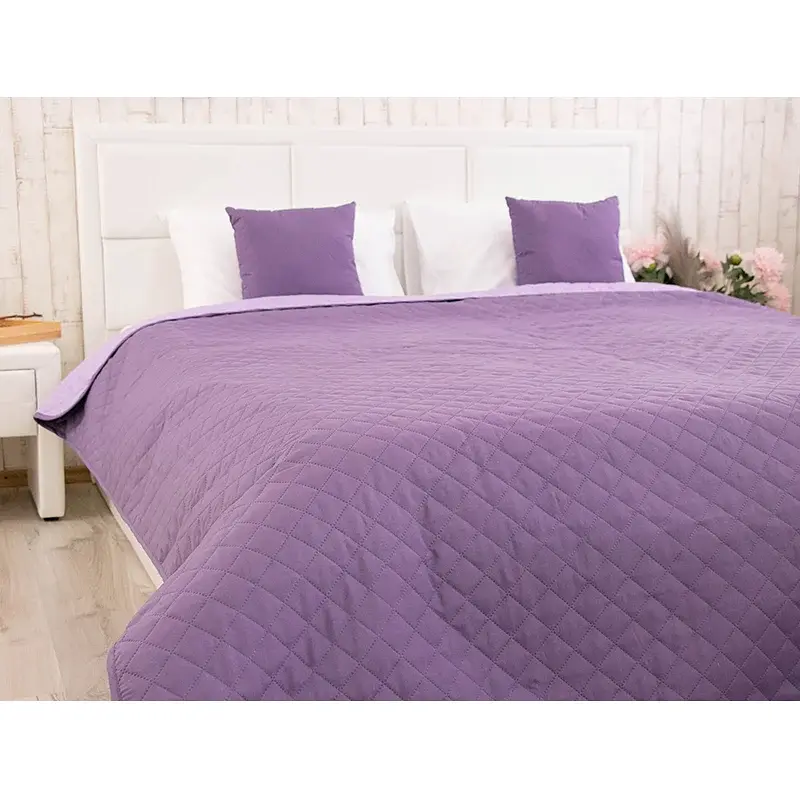 Покривало Руно двостороннє декоративне Violet 150х212 см фіолетове - фото 8
