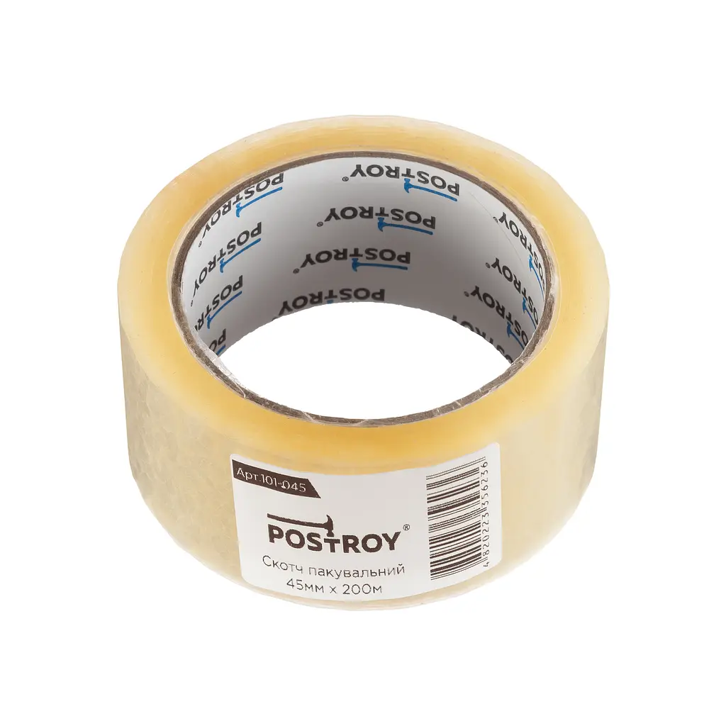 Пакувальна клейка стрічка Postroy 200 м × 45 мм (101-045) - фото 4