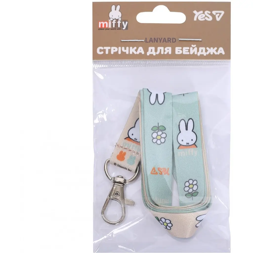 Стрічка для бейджа із карабіном Yes Miffy (940403) - фото 3