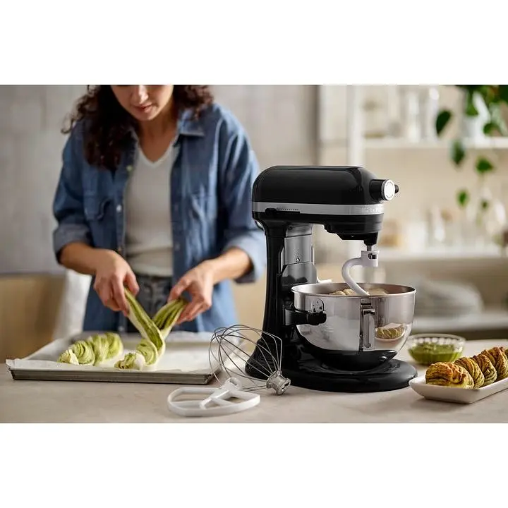 Кухонная машина KitchenAid Heavy Duty 5KSM55SXXEOB с подъемной чашей 5.2 л черная (5KSM55SXXEOB) - фото 12