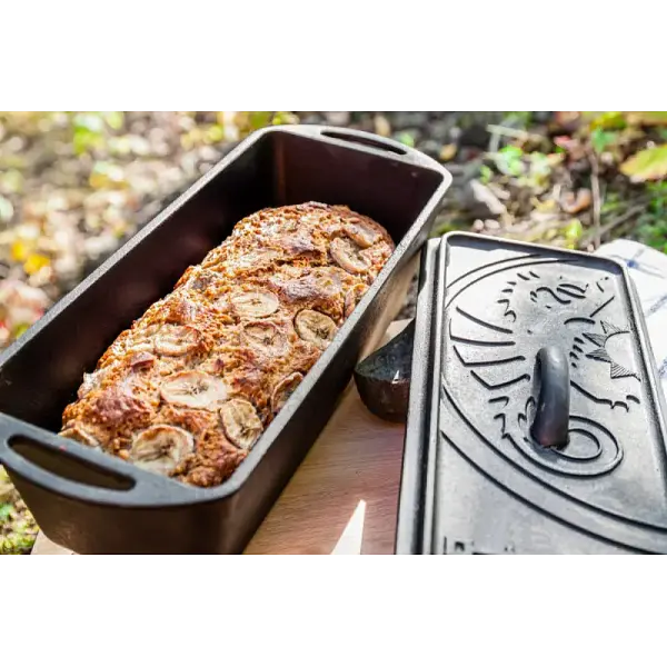 Казан-жарівня чавунна Petromax Loaf Pan with Lid 2.4 л (1017-k4) - фото 2