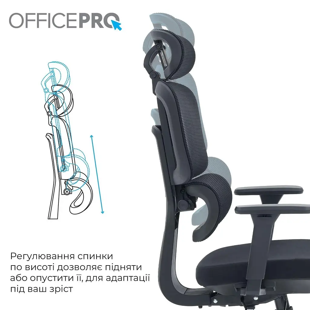 Офисное кресло OfficePro Skyline OC580-B-B-B (OC580-B-B-B) - фото 14