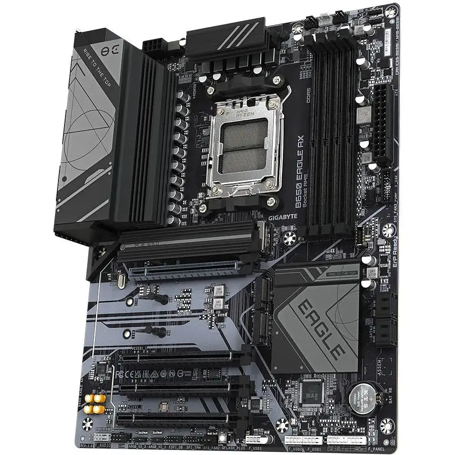 Материнська плата Gigabyte B650 EAGLE AX sAM4 B650 4xDDR5 M.2 HDMI DP ATX - фото 3