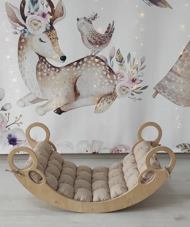 Дитяча гойдалка балансир з матрасиком Капучіно - фото 5