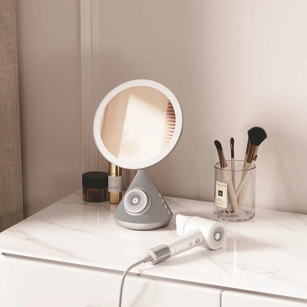 Набір Havit HDK88 Beauty Set 5 в 1 фен, дзеркало, зарядка, динамік (HV-HDK88-WHGY) - фото 13