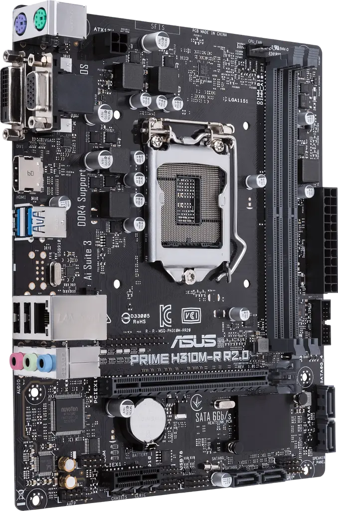 Материнська плата Asus H310M-R R2.0 Prime LGA 1151v2 (PRIME H310M-R R2.0) Б/В - фото 2