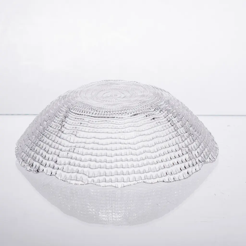 Салатниця маленька скляна прозора 350 мл, кругла салатниця для салатів фруктів та десертів Yiwu 64486-50 - фото 4