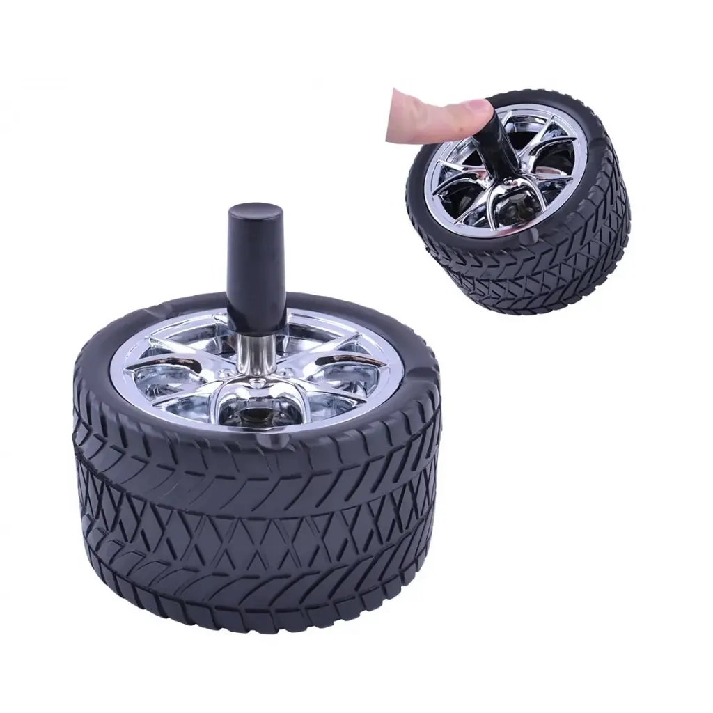 Попільничка бездимна дзиґа №1606 Колесо Black (do305) - фото 2