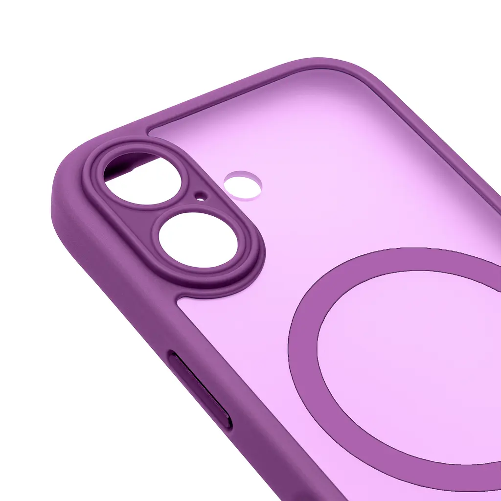 Чехол для Apple iPhone 17, Lush MagCase, фиолетовый, противоударная панель-накладка из TPU и PC, полупрозрачный чехол с MagSafe (с магнитом), с защитой камеры, поддержка беспроводной зарядки, защита всего корпуса, ArmorStandart (ARM87485) - фото 4