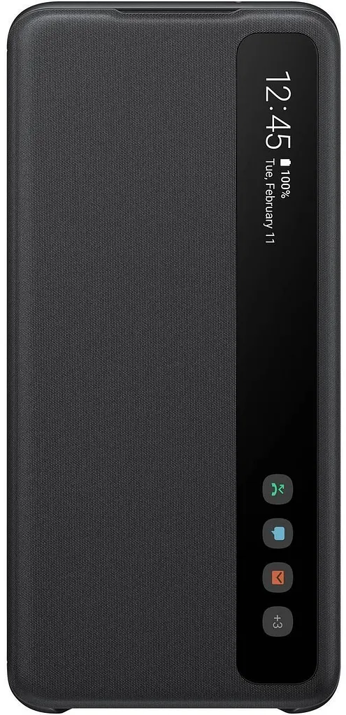 Оригінальний чохол-книжка S-View Clear View Cover для Samsung Galaxy S20 Ultra 5G Чорний EF-ZG988CBEGRU