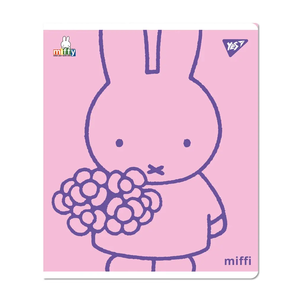 Зошит Yes Miffy 12 аркушів лінія (767509), в асортименті - фото 2