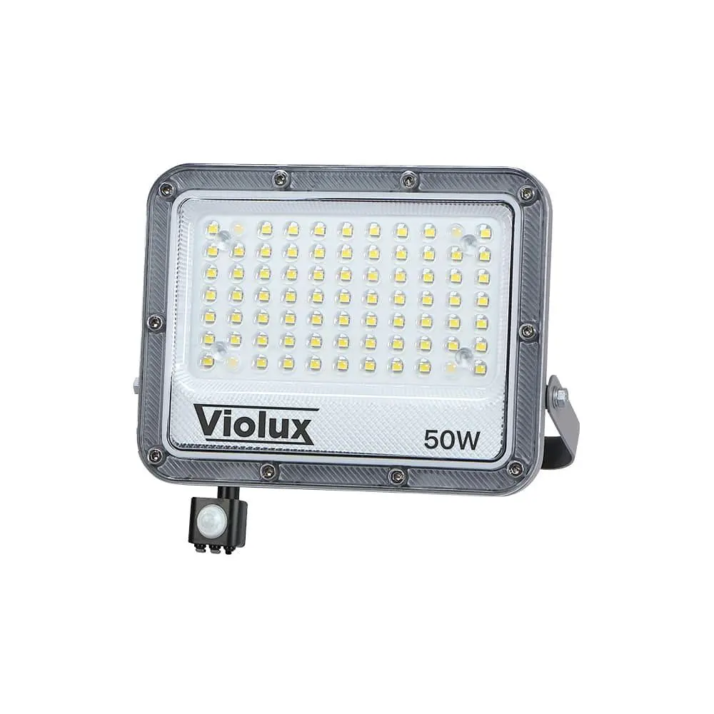 Прожектор LED Violux CARBON-S 50W 5000K 6000lm IP65 з датчиком ( 400232 )