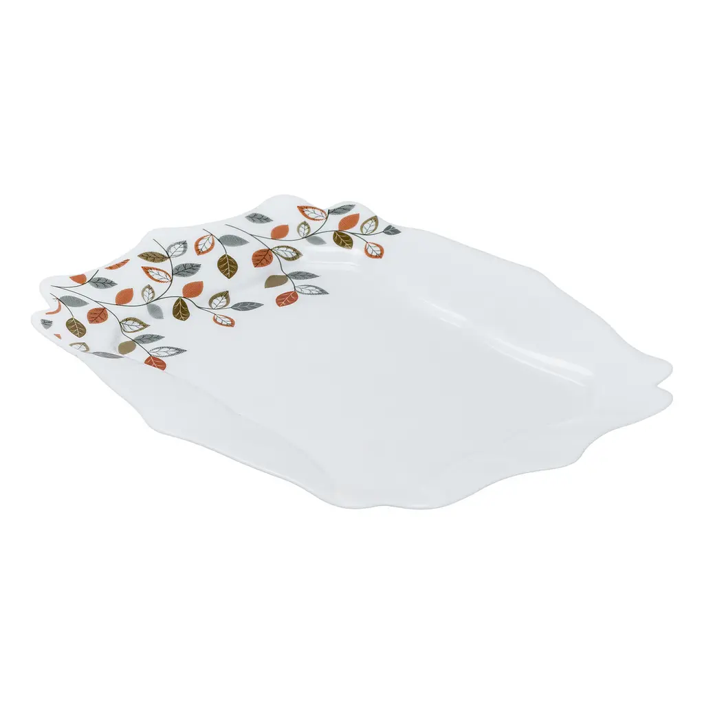 Столовий сервіз на 6 персон порцеляновий Leaf, білий TS Kitchen HP23405 - фото 28