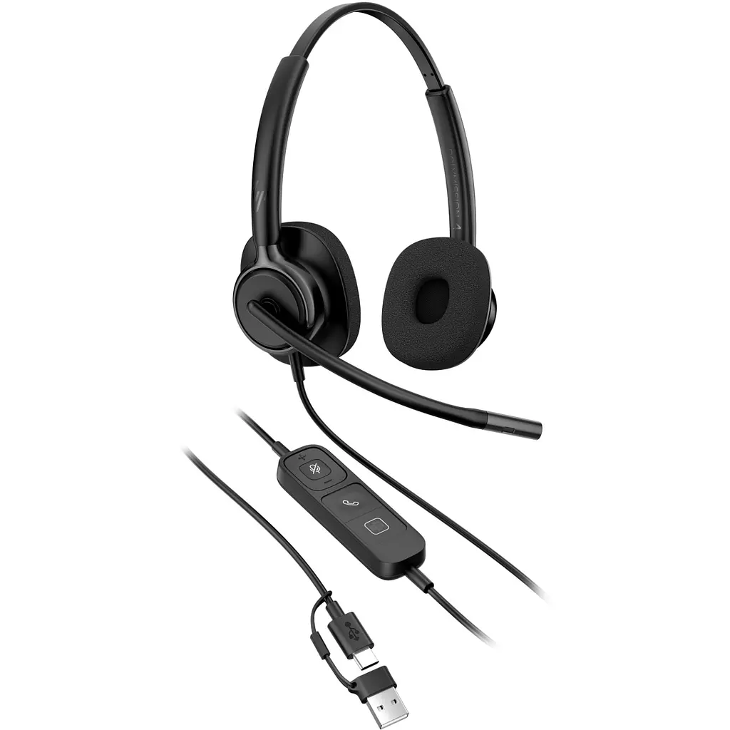 Гарнітура HP Poly Mission 425 Stereo USB-C/A - фото 6