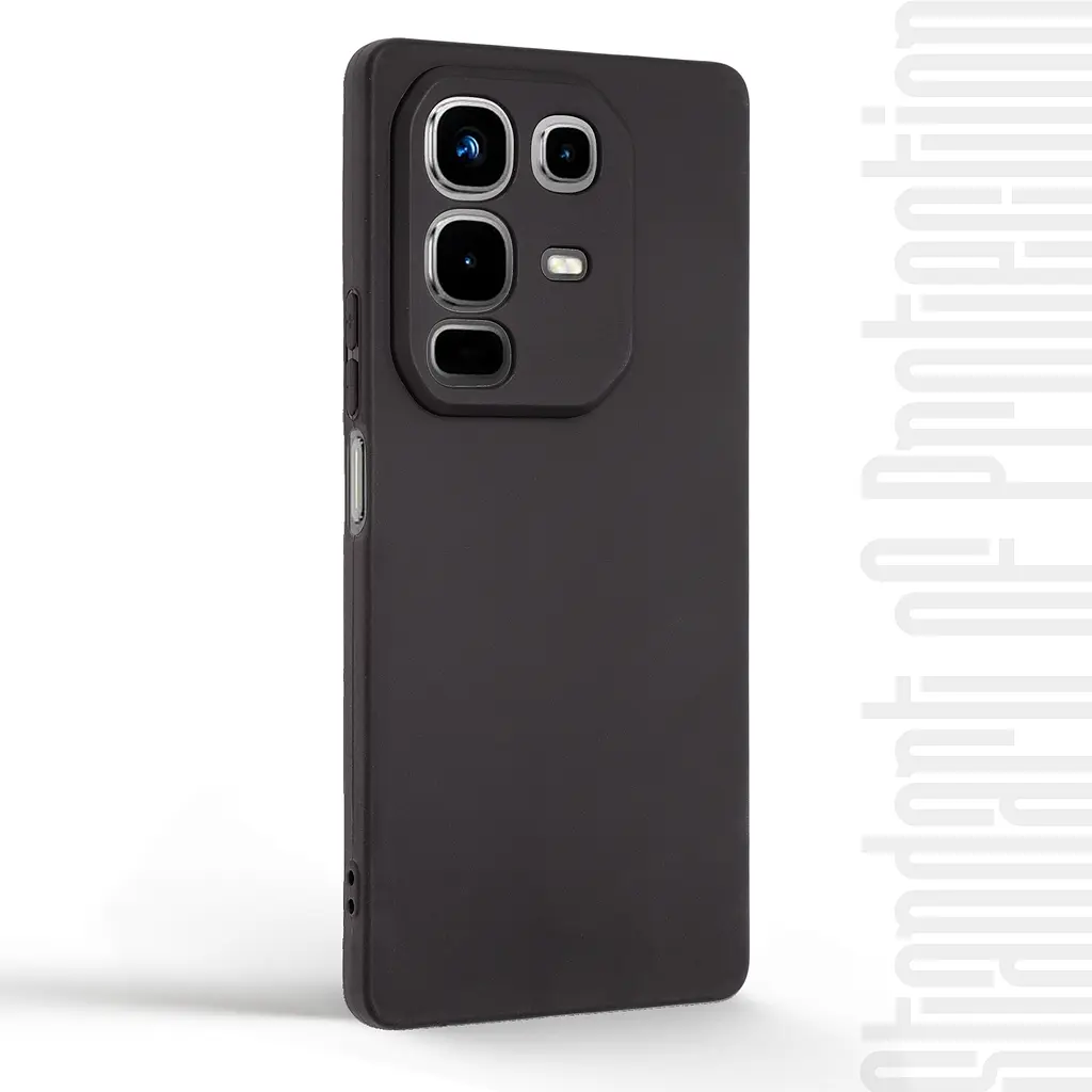 Чехол-накладка для смартфона Infinix Note 50 4G противоударный, силиконовый, термополиуретановый (ТПУ), с защитой камеры и корпуса, черный, защита всего корпуса, ArmorStandart (ARM84732) - фото 2
