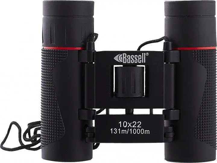 Бинокль Bassell 10x22 с чехлом Черный - фото 3