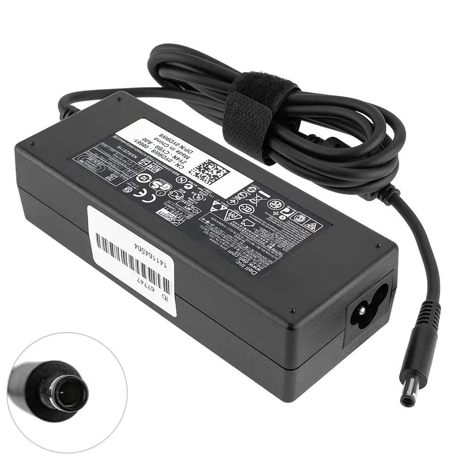 Блок живлення для ноутбука DELL 19.5V 4.62A 90W 4.5x3.0-PIN Чорний RECTANGULAR