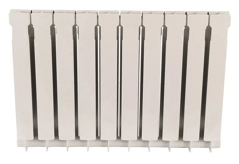 Радіатор біметалевий секційний Queen Therm 500/100 (кратно 10), Білий - фото 5