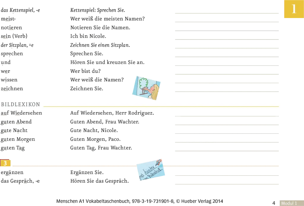 Menschen A1. Vokabeltaschenbuch - Даніела Нібіш - фото 3