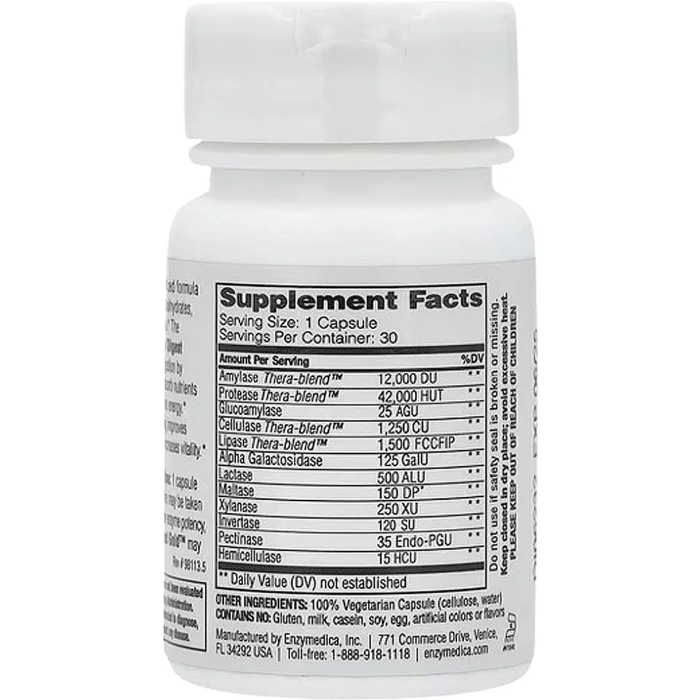 Пищеварительные ферменты Enzymedica Digest (Формула энзимов) 30 капсул - фото 2