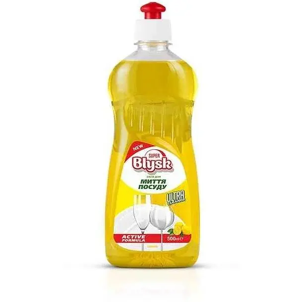 Засіб для миття посуду SUPER BLYSK 500мл Lemon