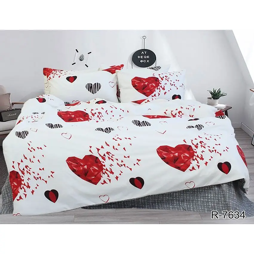 Комплект постільної білизни з компаньйоном (R7634) 1,5-спальний TAG tekstil pbe0036743 - фото 4