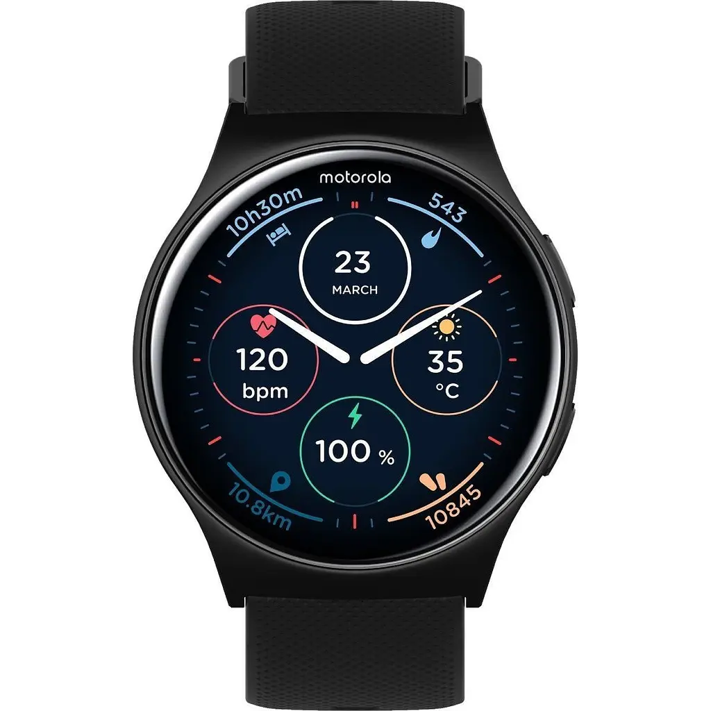 Смарт-часы Motorola Moto Watch 120 Phantom Black (MOSWZ120-PB) [138667] - фото 5