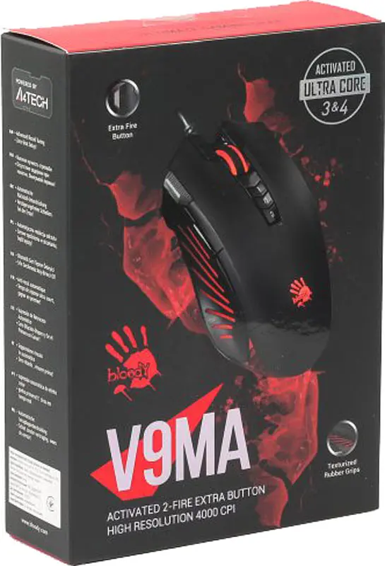 Миша ігрова A4Tech Bloody V9MA USB Black - фото 3