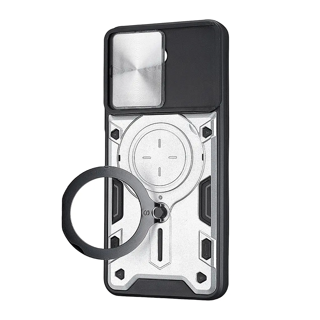 Чохол Full Protection JS Magnetic Xiaomi Redmi 13C 4G/Poco C65 Silvery - фото 3