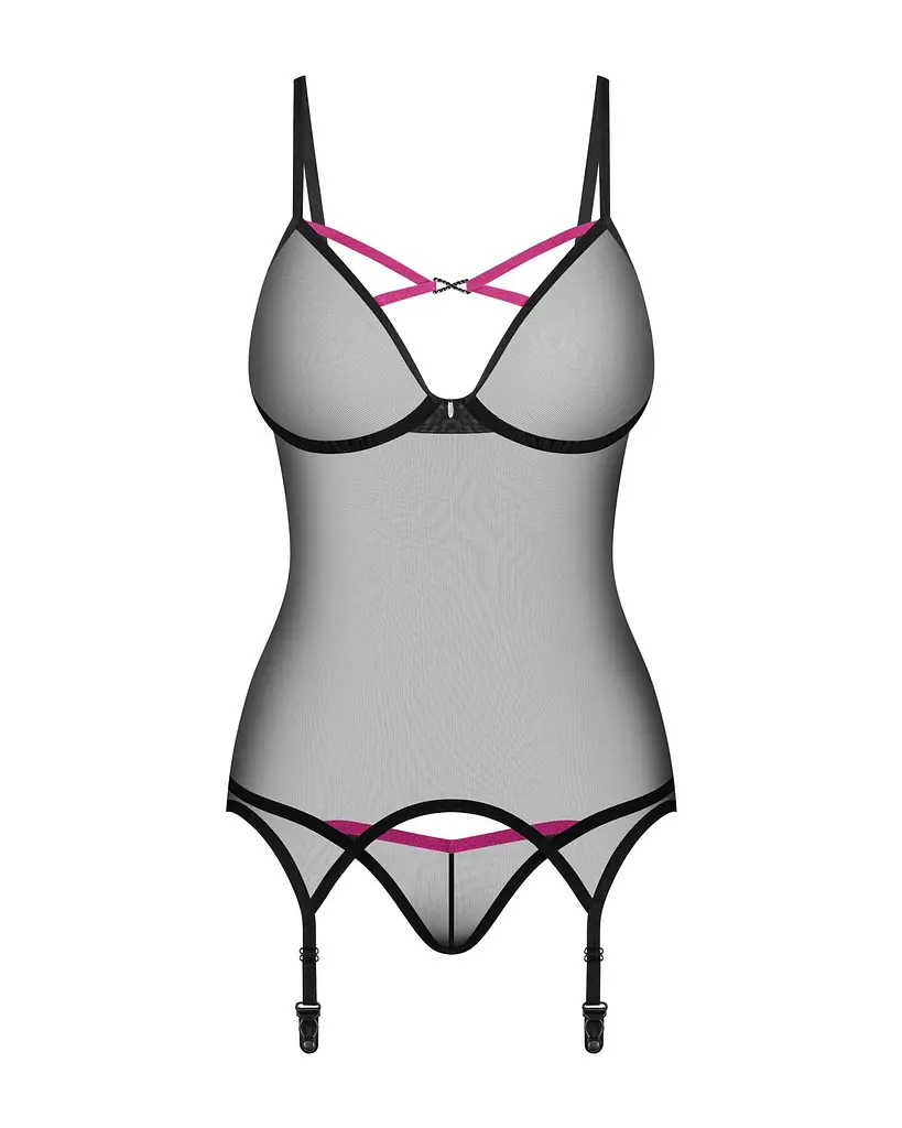 Корсет Obsessive Novenes Corset thong, XL/2XL - фото 4