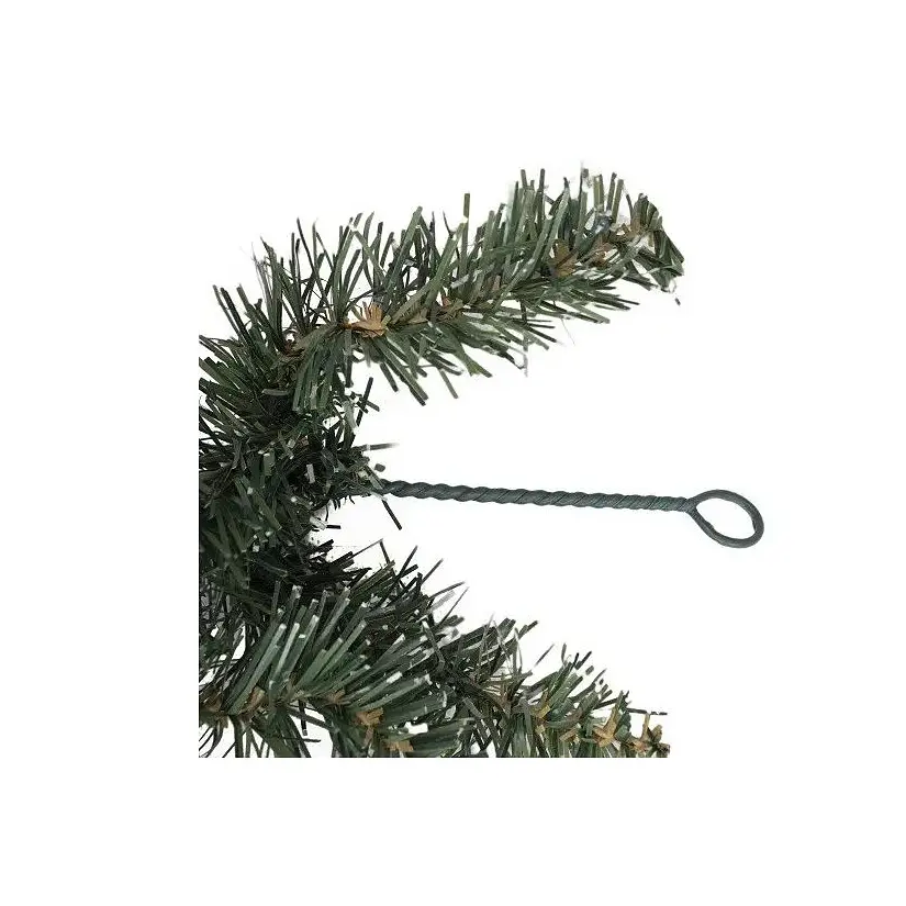 Гірлянда декоративна Black Box Trees Creston Frosted штучна з декоративними шишками та ягодами 180 см зелена (8718861153019) - фото 2