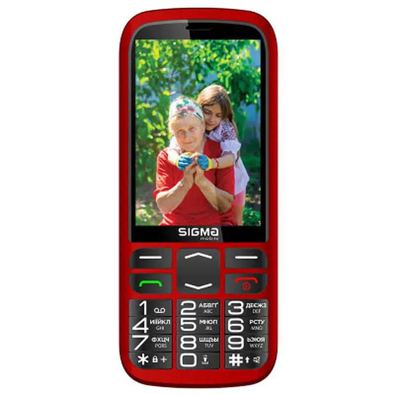 Мобільний телефон Sigma Comfort 50 Optima Type-C Red (4827798122327) - фото 2