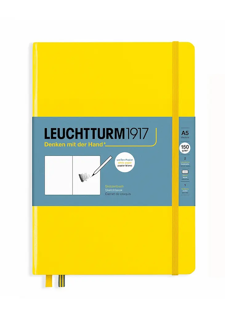 Скетч-Бук Leuchtturm1917, Medium (А5), 150 г/м.кв., Лимонний (362364)