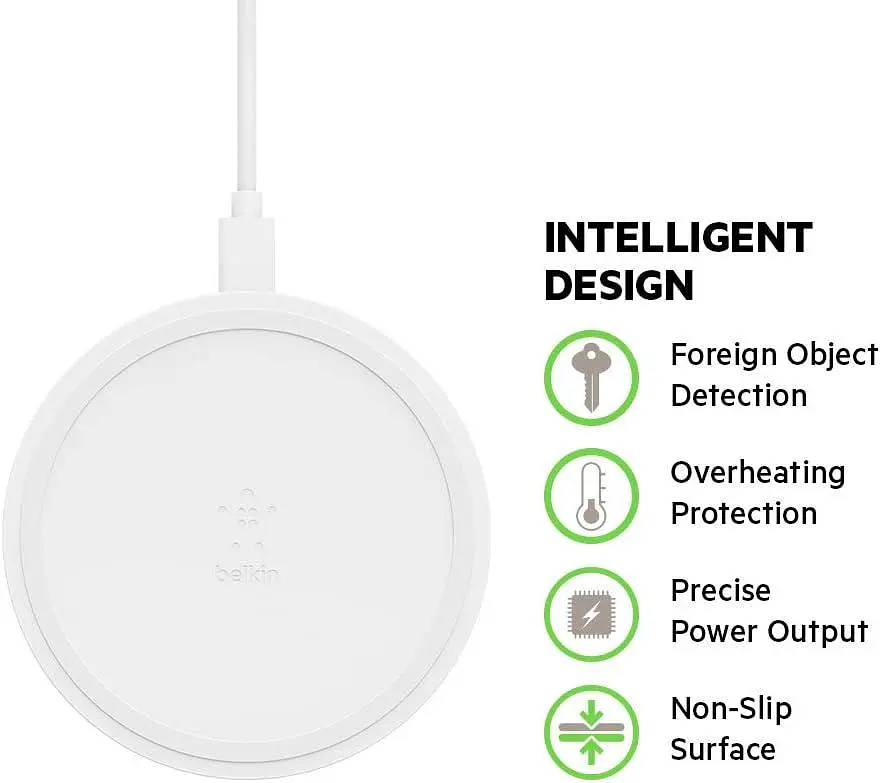 Подставка для беспроводной зарядки Belkin Boost Up, 10 Вт, черная Б/у - фото 5
