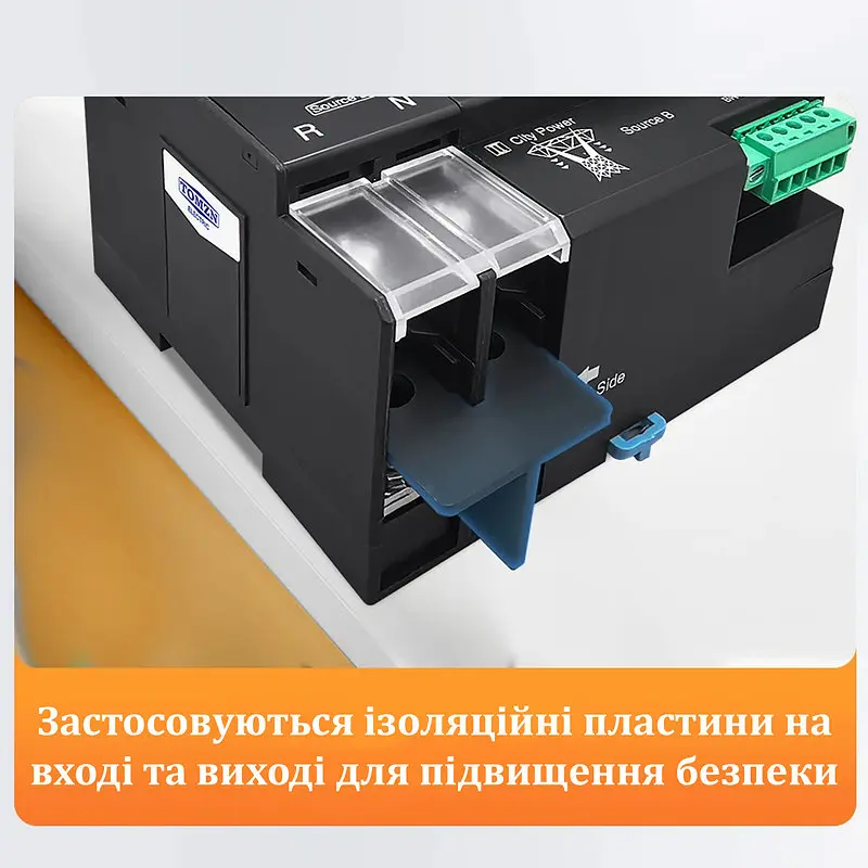 Автоматичне введення резерву АВР TOMZN TOQ7 PV 2P 230V 125A перемикач однофазний 2х полюсний для сонячних систем та інверторів (19629) - фото 8